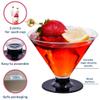 100 Clear Disposable Plastic Martini Glasses for Parties + 200 Cocktail Picks Bundle view 4