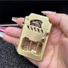 HUZHUAN Mecha Metal Rocker Lighter, Vintage Metal Rocker Kerosene Windproof Lighter, Retro Transparent Oil Tank Metal Rocker Kerosene Lighter, Rocker Arm Lighter, Kerosene LighterOil Lighter(Gold) view 4