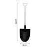 20 PCS Black Shovel Spoons Dessert Mini Pudding Spoons Plastic Shovel Spoons Disposable Tiny Shovel Spoon for Ice Cream Yogurt view 2