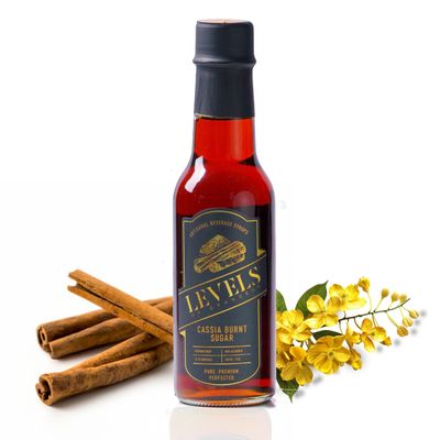Cassia Cinnamon Burnt Sugar Simple Syrup for Cocktails All-Natural, Vegan, Kosher & Gluten-Free Perfect for Old Fashioneds Mix, Whiskey (5 fl OZ, Cinnamon)