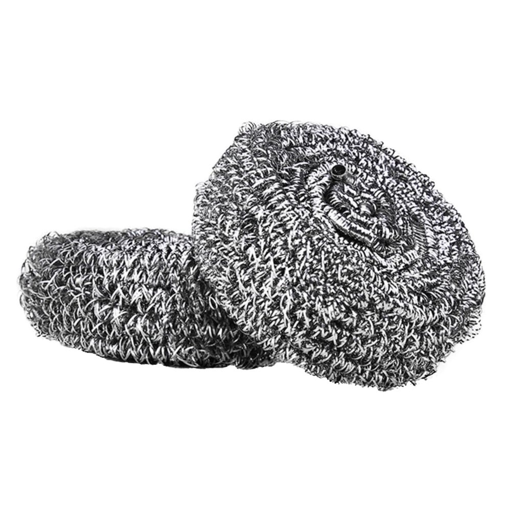WHAMVOX 2pcs Stainless Steel Scrubbers Kitchen Cleaning Ball Spiral Scrubbers for Dishware