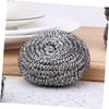 WHAMVOX 2pcs Stainless Steel Scrubbers Kitchen Cleaning Ball Spiral Scrubbers for Dishware view 2