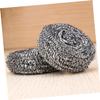 WHAMVOX 2pcs Stainless Steel Scrubbers Kitchen Cleaning Ball Spiral Scrubbers for Dishware view 3