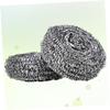WHAMVOX 2pcs Stainless Steel Scrubbers Kitchen Cleaning Ball Spiral Scrubbers for Dishware view 4