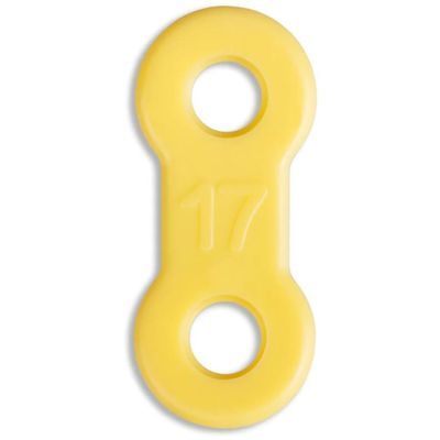 10 Pack: Replacement Straps for Anti-Snoring Appliance, 100% Latex Free Straps, EMA Compatible Straps (Yellow (Medium), 17mm)