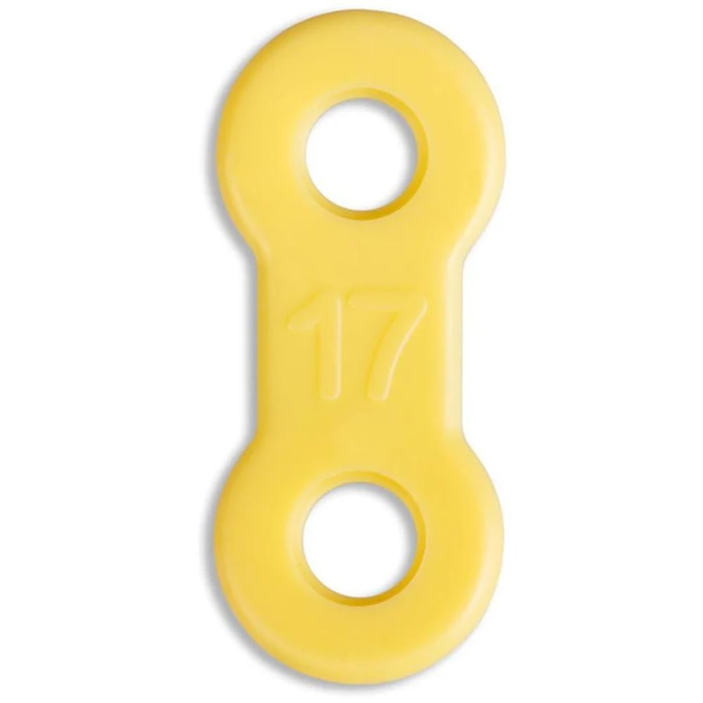 10 Pack: Replacement Straps for Anti-Snoring Appliance, 100% Latex Free Straps, EMA Compatible Straps (Yellow (Medium), 17mm)