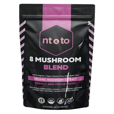 8 Mushroom Blend | 8 oz | Organic Extract | Reishi, Shiitake, Lion's Mane, Maitake, Turkey Tail, Murrill, Cordyceps, Chaga | 8-in-1 Complex | Immunity, Focus, and Energy Boost | 113 Servings