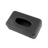 LIFKICH Pu Leather Tissue Container for Car Rectangular Napkin Holder Back Hanging Stylish Tissue Box Cover for Home Office Travel Black view 1