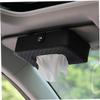 LIFKICH Pu Leather Tissue Container for Car Rectangular Napkin Holder Back Hanging Stylish Tissue Box Cover for Home Office Travel Black view 4