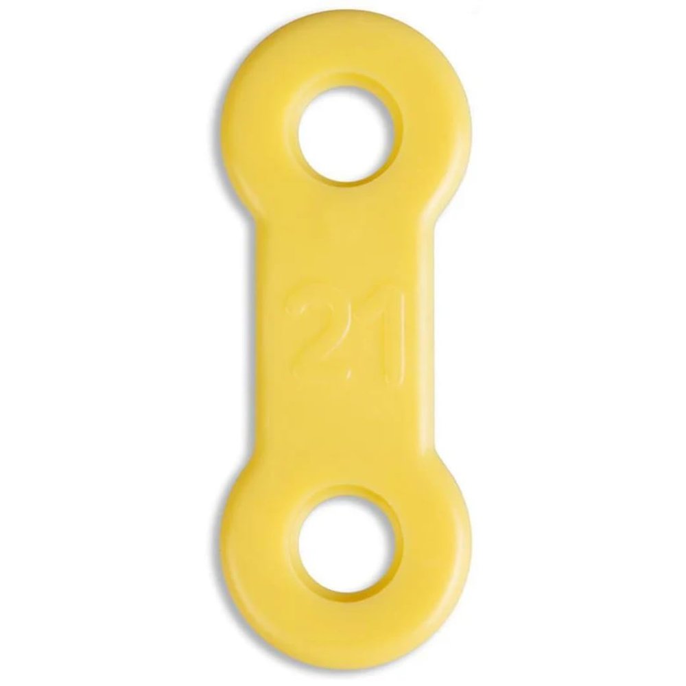 10 Pack: Replacement Straps for Anti-Snoring Appliance, 100% Latex Free Straps, EMA Compatible Straps (Yellow (Medium), 21mm)