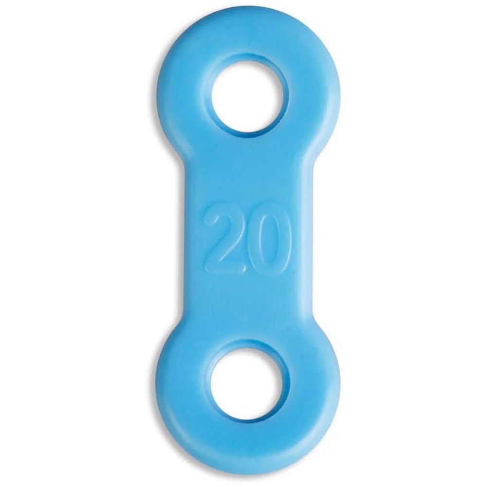 10 Pack: Replacement Straps for Anti-Snoring Appliance, 100% Latex Free Straps, EMA Compatible Straps (Blue (Firm), 20mm)