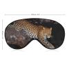 African Leopard Sleep Mask Adjustable Eye Mask Light Blocking Night Blindfold Comfortable Eye Patches Soft Breathable Eye Cover for Travel Night Sleeping Nap view 2