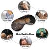 African Leopard Sleep Mask Adjustable Eye Mask Light Blocking Night Blindfold Comfortable Eye Patches Soft Breathable Eye Cover for Travel Night Sleeping Nap view 4