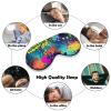 Colorful Spray Pattern Sleep Mask Adjustable Eye Mask Light Blocking Night Blindfold Comfortable Eye Patches Soft Breathable Eye Cover for Travel Night Sleeping Nap view 4