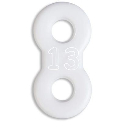 10 Pack: Replacement Straps for Anti-Snoring Appliance, 100% Latex Free Straps, EMA Compatible Straps (White (Soft), 13mm)
