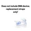 10 Pack: Replacement Straps for Anti-Snoring Appliance, 100% Latex Free Straps, EMA Compatible Straps (Clear (Extra Firm), 14mm) view 3
