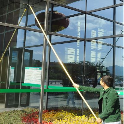 MLYAYE Multi-Use Window Cleaner Tool for High Windows Outside, 26 30' 33 36 42 Feet Glass Washing Tool with Extension Pole, Cinema Porch Ceiling Smooth Surfaces Cleaning System(36'/11m)