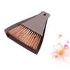 IWOWHERO 2sets Mini Broom and Dustpan Set Portable Cleaning Kit for Desktop Home and Pet Cages Compact Brush and Dustpan Coffee Beige view 2