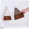 IWOWHERO 2sets Mini Broom and Dustpan Set Portable Cleaning Kit for Desktop Home and Pet Cages Compact Brush and Dustpan Coffee Beige view 3