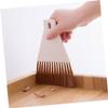 IWOWHERO 2sets Mini Broom and Dustpan Set Portable Cleaning Kit for Desktop Home and Pet Cages Compact Brush and Dustpan Coffee Beige view 4