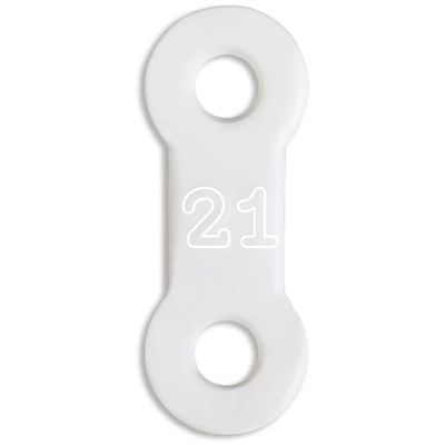 10 Pack: Replacement Straps for Anti-Snoring Appliance, 100% Latex Free Straps, EMA Compatible Straps (White (Soft), 21mm)