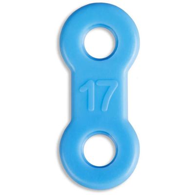 10 Pack: Replacement Straps for Anti-Snoring Appliance, 100% Latex Free Straps, EMA Compatible Straps (Blue (Firm), 17mm)