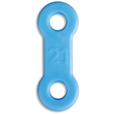 10 Pack: Replacement Straps for Anti-Snoring Appliance, 100% Latex Free Straps, EMA Compatible Straps (Blue (Firm), 21mm)
