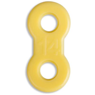 10 Pack: Replacement Straps for Anti-Snoring Appliance, 100% Latex Free Straps, EMA Compatible Straps (Yellow (Medium), 14mm)