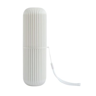 Baluue Eco-Friendly Plastic Toothbrush Holder Travel Toothpaste Organizer Stylish Tooth-Brushing Cup for Home Trip