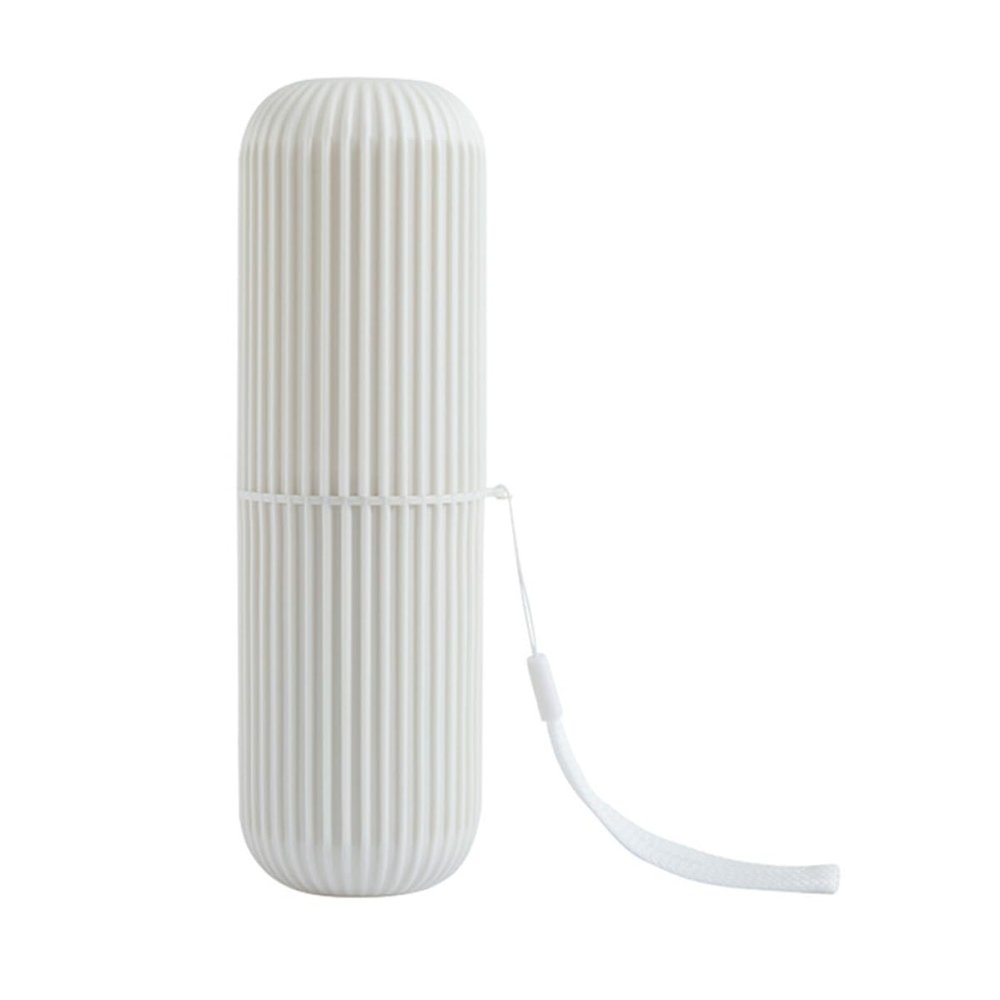 Baluue Eco-Friendly Plastic Toothbrush Holder Travel Toothpaste Organizer Stylish Tooth-Brushing Cup for Home Trip