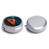 Round Pill Box Creepy Truck Printed 3 Compartment Small Pill Case Portable Travel Pill Container to Hold Supplements Vitamins Fish Oil Medication view 3