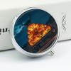 Round Pill Box Creepy Truck Printed 3 Compartment Small Pill Case Portable Travel Pill Container to Hold Supplements Vitamins Fish Oil Medication view 4