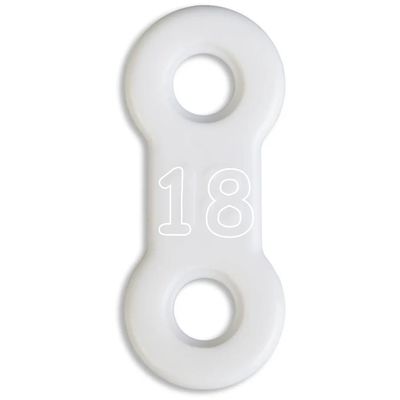 10 Pack: Replacement Straps for Anti-Snoring Appliance, 100% Latex Free Straps, EMA Compatible Straps (White (Soft), 18mm)
