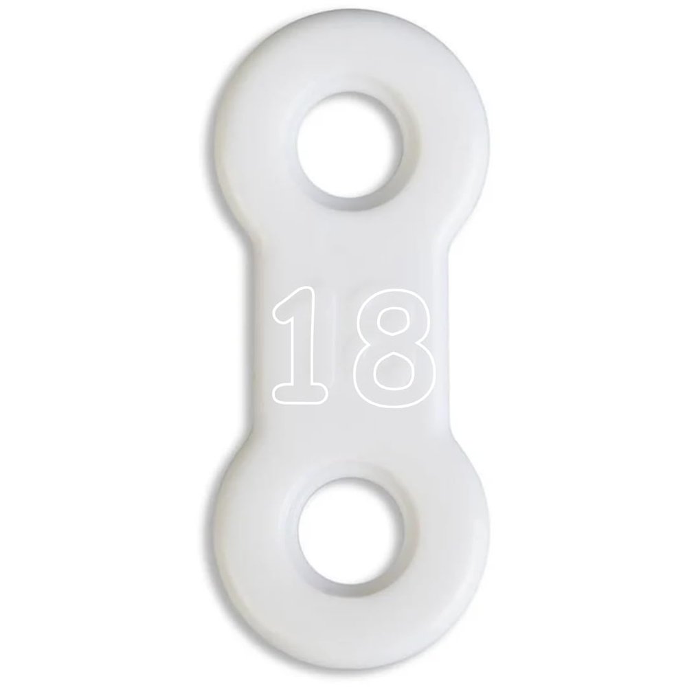 10 Pack: Replacement Straps for Anti-Snoring Appliance, 100% Latex Free Straps, EMA Compatible Straps (White (Soft), 18mm)