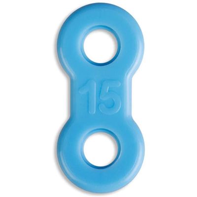 10 Pack: Replacement Straps for Anti-Snoring Appliance, 100% Latex Free Straps, EMA Compatible Straps (Blue (Firm), 15mm)