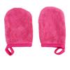 3pcs Makeup Removal Gloves for Face Cleansing, Polyester Cotton White view 1
