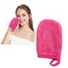 3pcs Makeup Removal Gloves for Face Cleansing, Polyester Cotton White view 3