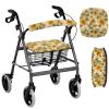 Cugasmaru Butterfly Sunflower Walker Seat Covers for Ladies Washable Seat Cover for Walkers for Seniors Universal Rollator Walker Seat and Backrest Covers Gift Covers view 1