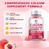(2 Pack) Calcium Citrate 1200mg with Vitamin D3 Supplements Gummies for Women & Men, Calcium Gummies with Vitamin D3 K2, High Absorption for Bone Muscle Healthy- Peach Flavor- 60 Day Supply view 2