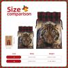 YKJJFVZ Tiger Print Drawstring Gift Bags,Christmas Gift Wrapping Sacks Pouches For Xmas Presents Party Favor view 4