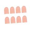 IWOWHERO 8pcs Finger Sleeve Finger Joints Cover for Men Women Washable Reusable Slim Design for Comfortable Wear Under Socks and Shoes Skin Color view 1