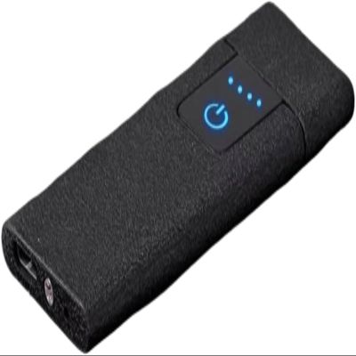 Portable Lighter with Power Display USB Charging Windproof Lighter, Fingerprint Sensing Lighter, Windproof Ultra-Thin Lighter(W)