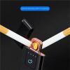 Portable Lighter with Power Display USB Charging Windproof Lighter, Fingerprint Sensing Lighter, Windproof Ultra-Thin Lighter(W) view 3