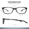 ANYLUV Blue Light Glasses for Men, Lightweight Computer Gaming Glasses, Stylish Anti Eyestrain Blue Light Blocking Men view 3