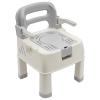PP Shower Chair, 18.5 * 17.72 * 25.98In Bath Safety Seat, Portable Toilet Chair, Adult Potty Chair, Bedside Commode, Toilet Stool for Bedroom, Hospital Ward, Bathroom view 1