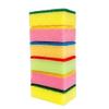 PLAFOPE 10pcs Dish Sponges Multi-use Cleaning Scrubbers Eraser Sponges Dish Scrubbers Non-Scratch for Kitchen Bathroom Cleaning Random Color view 1