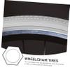 Didiseaon Elastic Solid Wheelchair Tires Pu Material Easy Install No Inflate Needed view 2