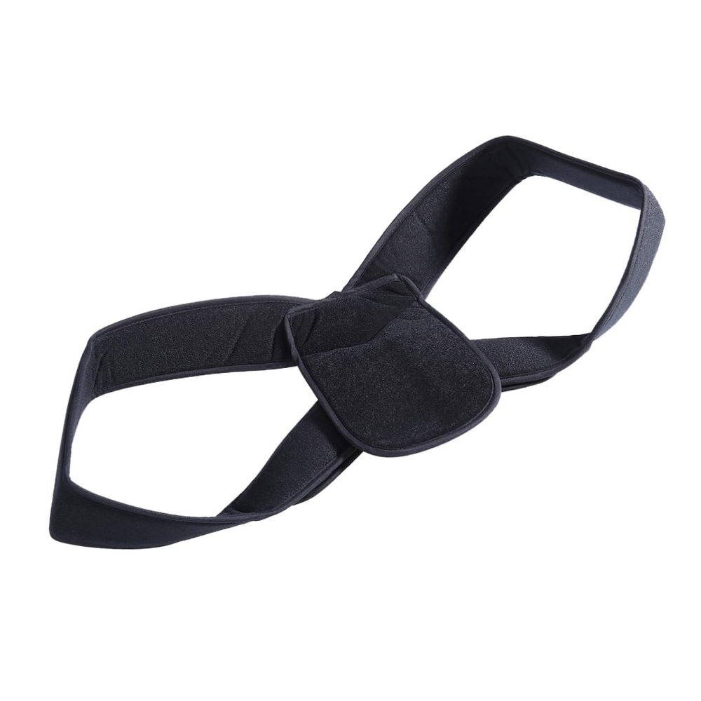 TOBBOMEY Back Posture Brace for Adults Clavicle Support Breathable Design for Comfortable All-day Wear for Men and Women Black