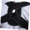 TOBBOMEY Back Posture Brace for Adults Clavicle Support Breathable Design for Comfortable All-day Wear for Men and Women Black view 4