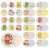 120Pcs Kids Bandages 12 Styles Zodiac Themes Animal Pattern Bandaids Variety Pack, 0.9In Round Vaccination Bandage Adhesive Plaster Dot, Kids Bandaids for Small Wounds, Pimples, Vaccination and Blist view 1